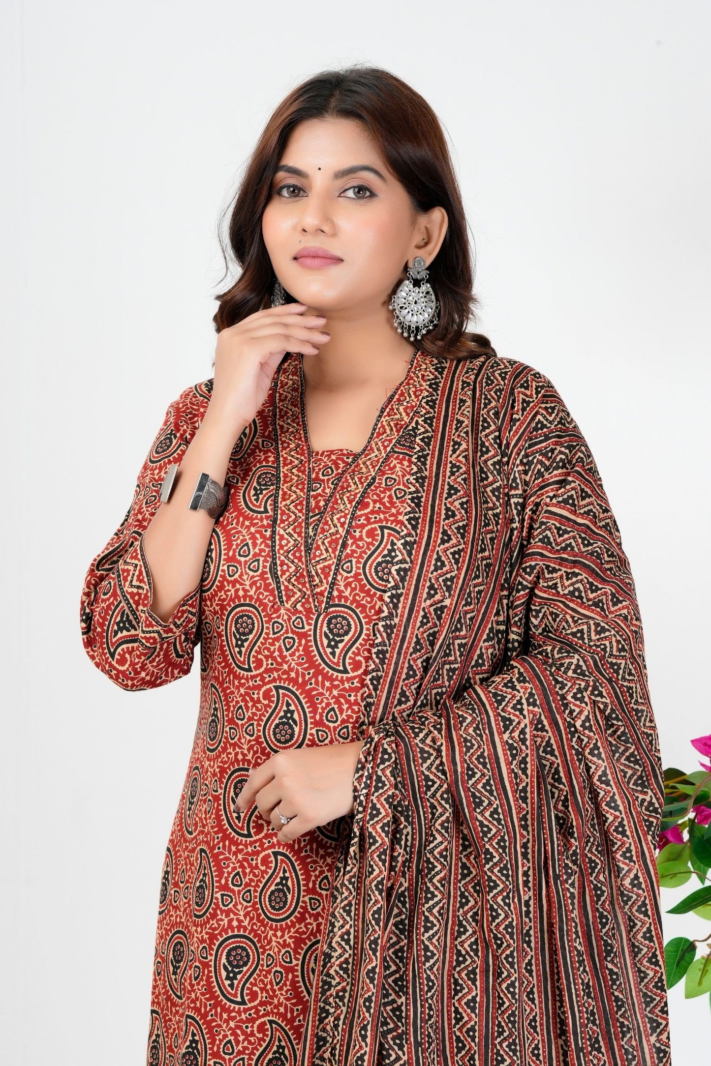 Summer Bloom Printed Cotton Kurta Set