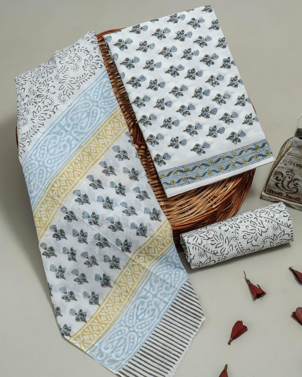 Exclusive Hand Block Printed Cotton Suit