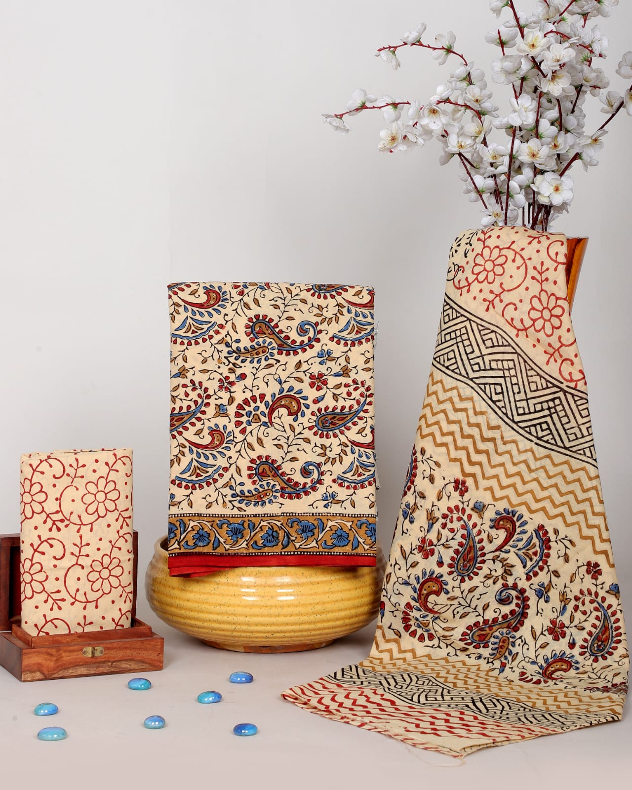 Bagru Hand Block Print Cotton Suit Set