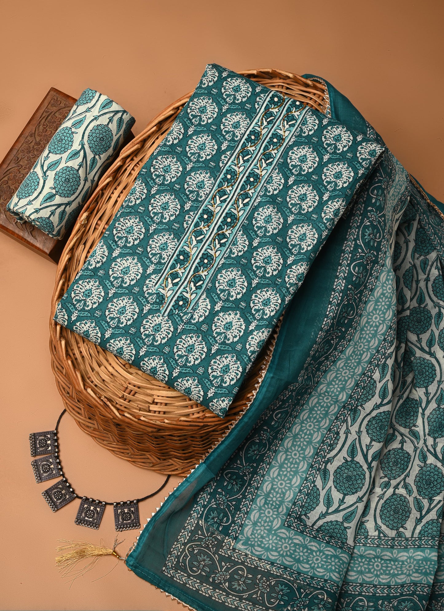 Pure Cotton Suit With Gota Patti Work (8)