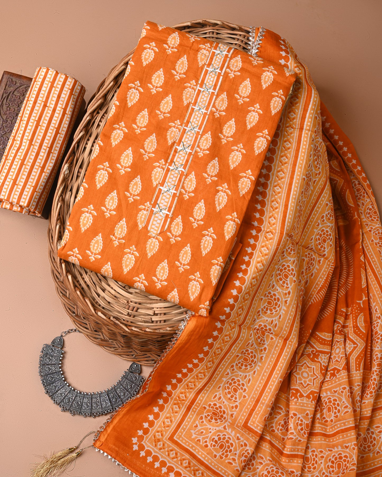 Pure Cotton Suit With Gota Patti Work (21)