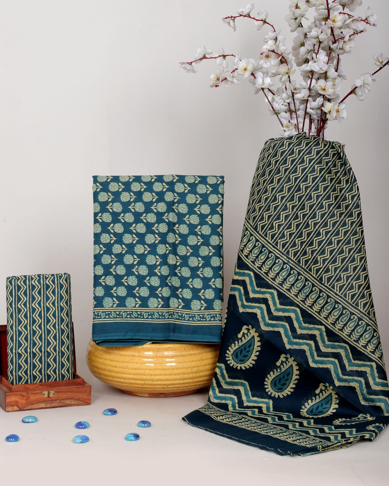 Bagru Hand Block Print Cotton Suit Set