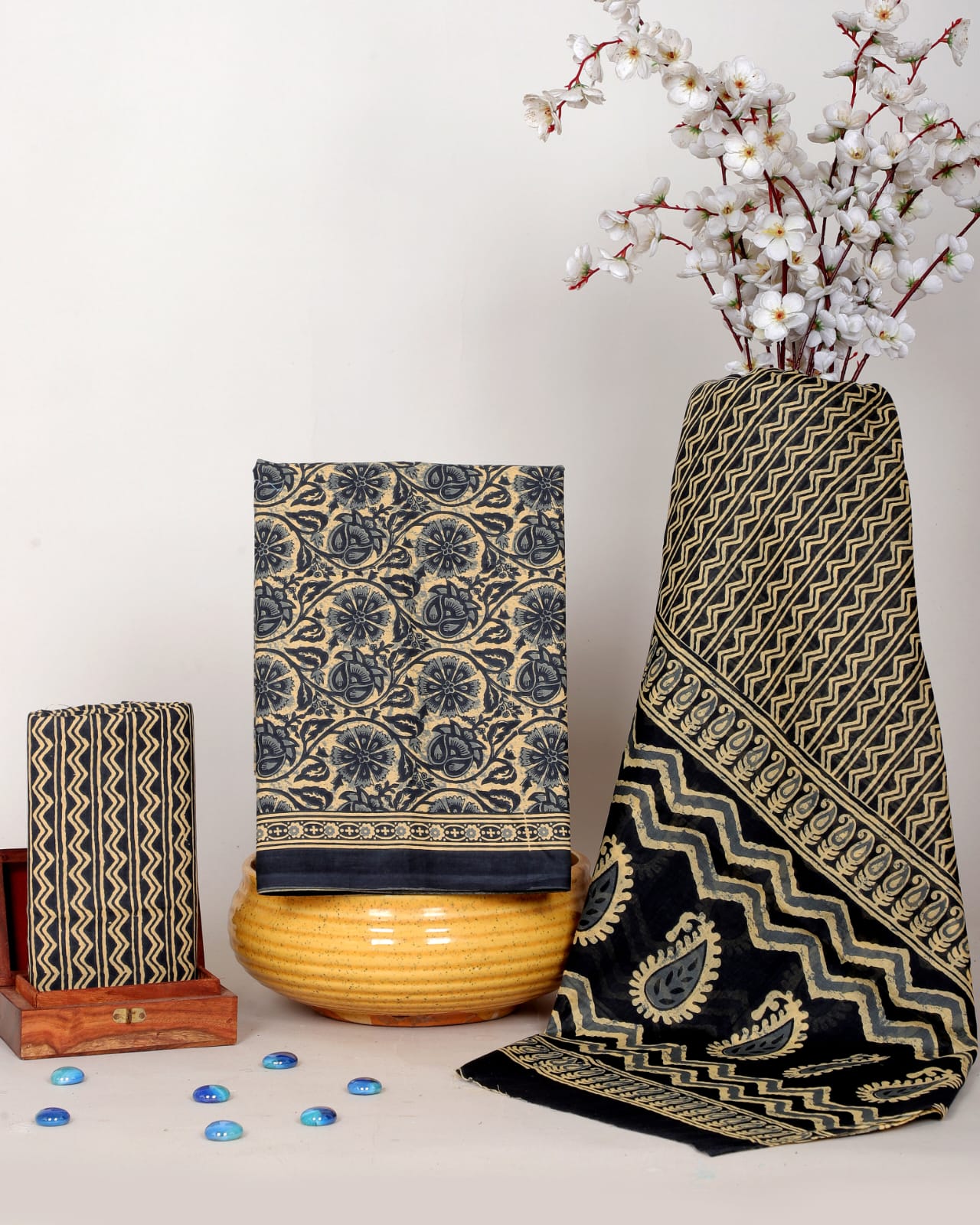 Premium Soft Cotton Suit With Mulmul Dupatta