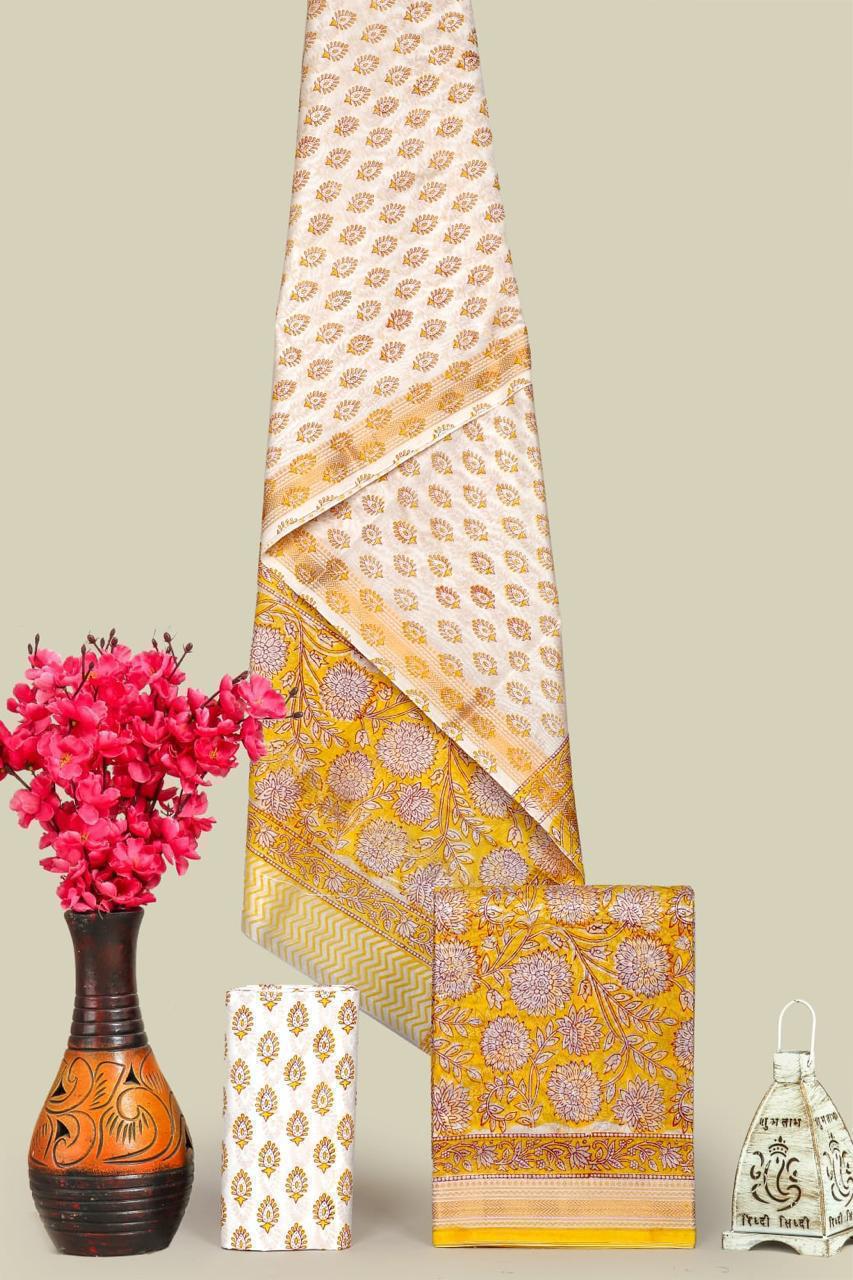 Elegant Maheshwari Silk Suit -Traditional Grace with Modern Touch