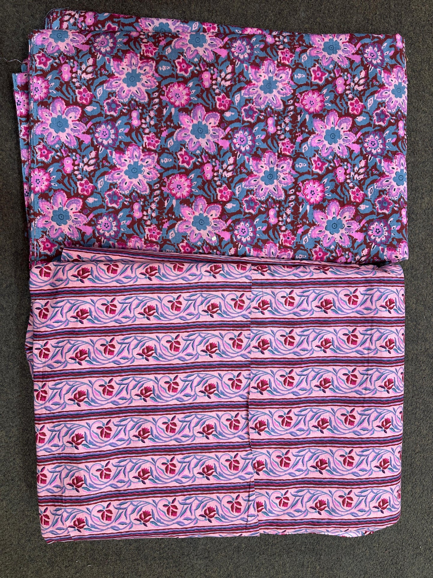 Exclusive Hand Block Printed Cotton Top & Bottom Suit Set (8)