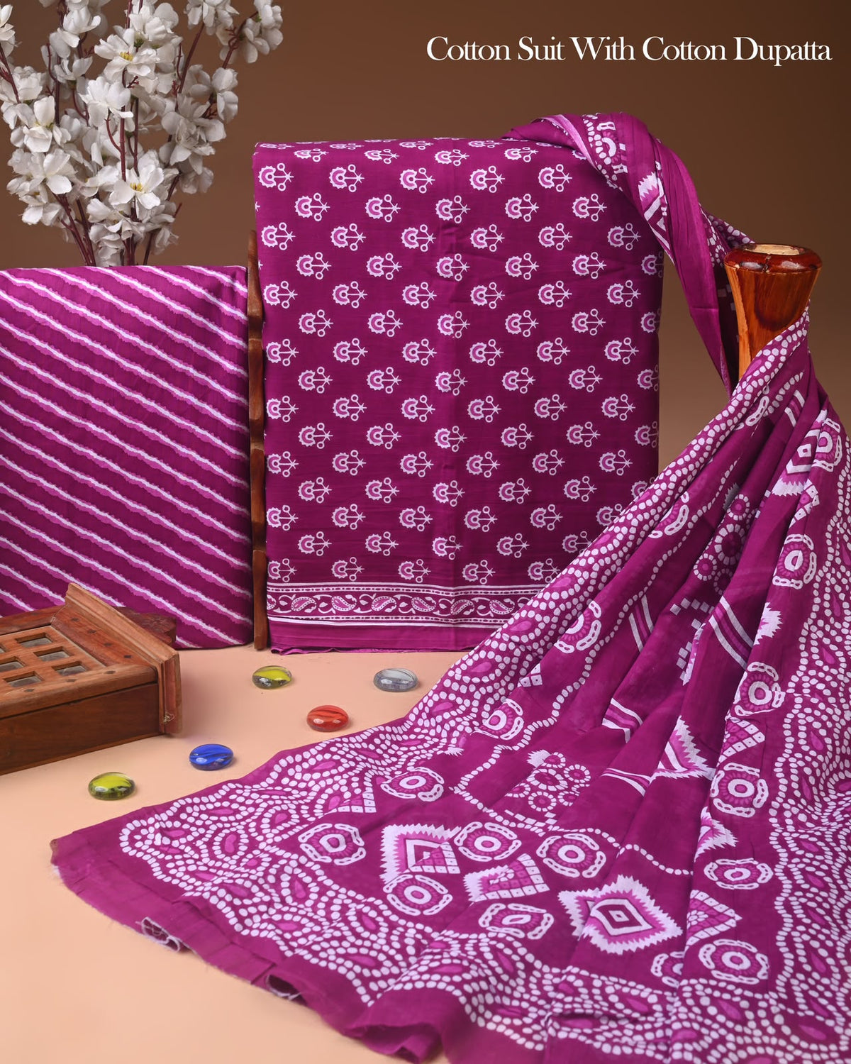 Pure Soft Cotton Suit With Mulmul Dupatta 42