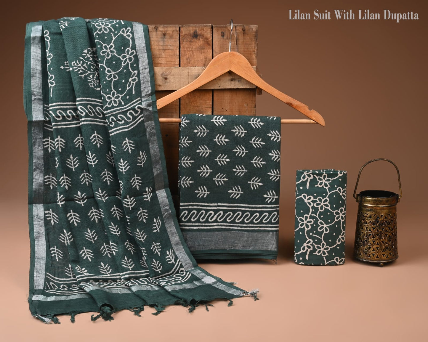 Premium Hand Block Print Lilen Suit Set