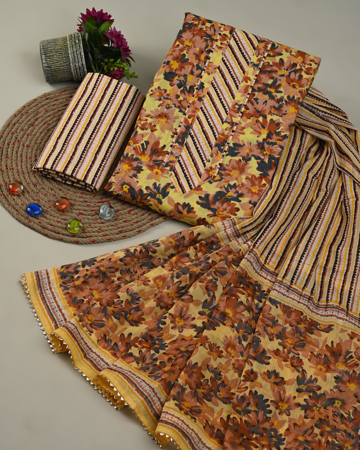 Pure Cotton Suit With Gota Patti Work (12)