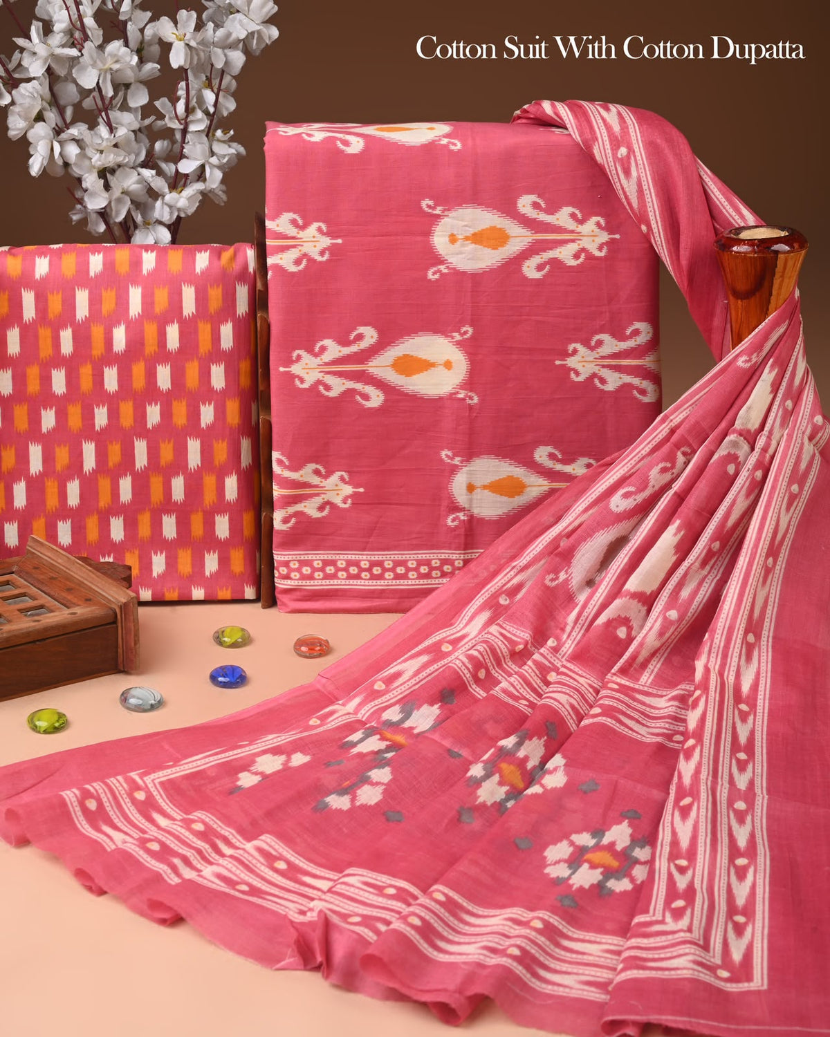 Organic Cotton Suit With Mulmul Dupatta 73