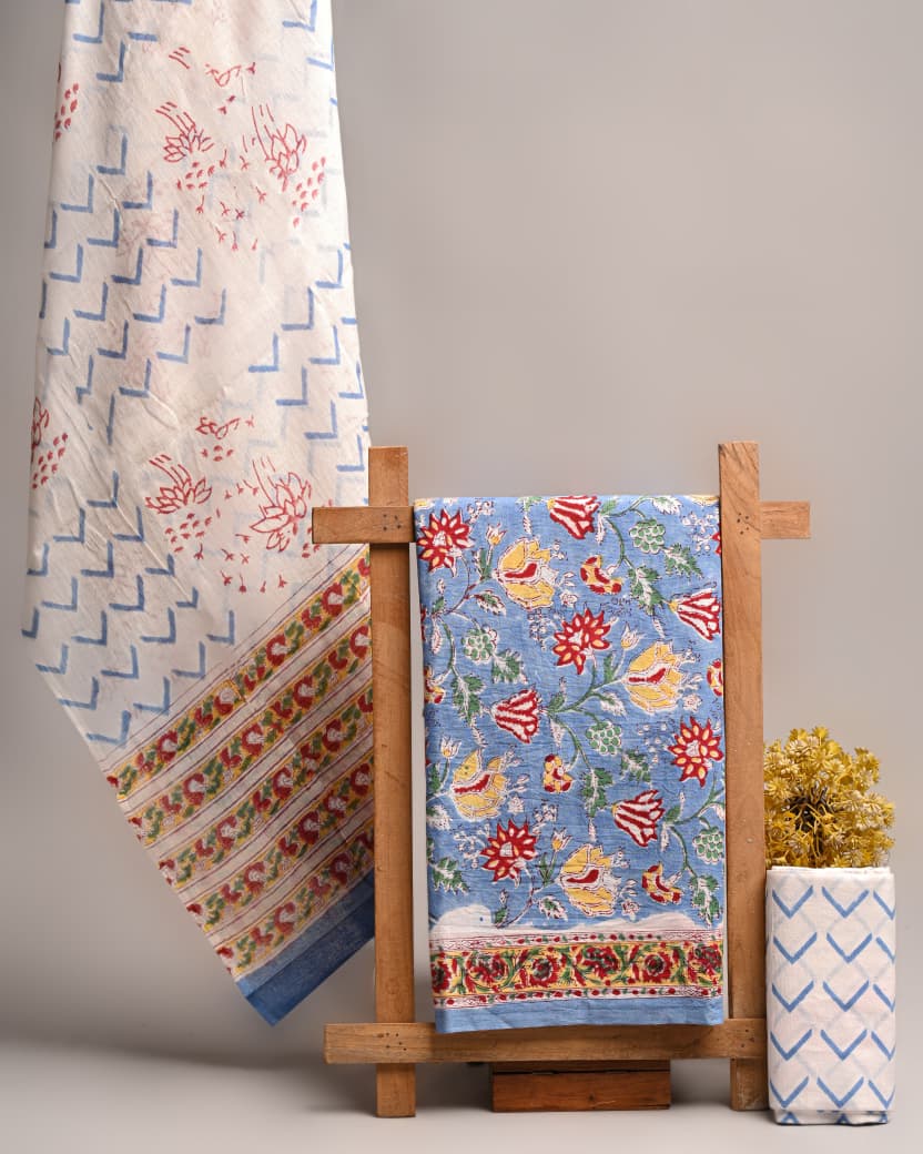 Daily Wear Hand Block Print Cotton Suit with Cotton Dupatta 61