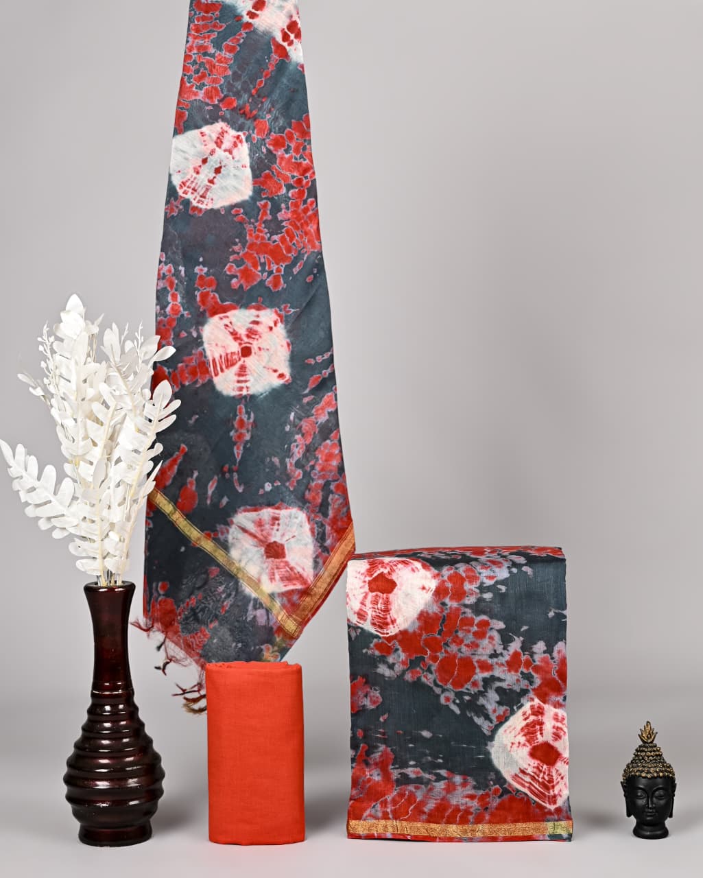 Royal Chanderi Silk Suit With Bagru Inspired Print