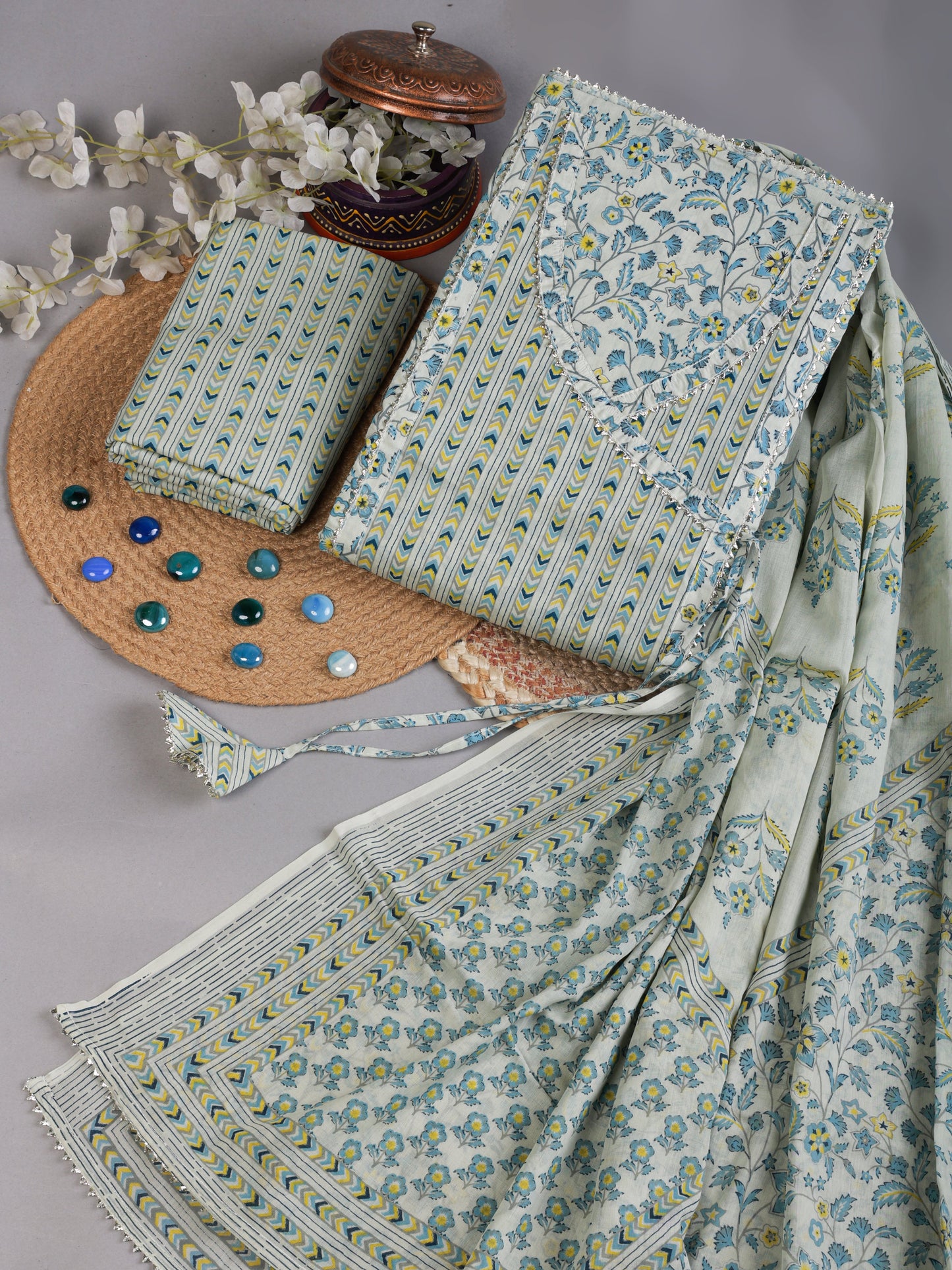 Exclusive Cotton suit With Gota Patti Work (2)