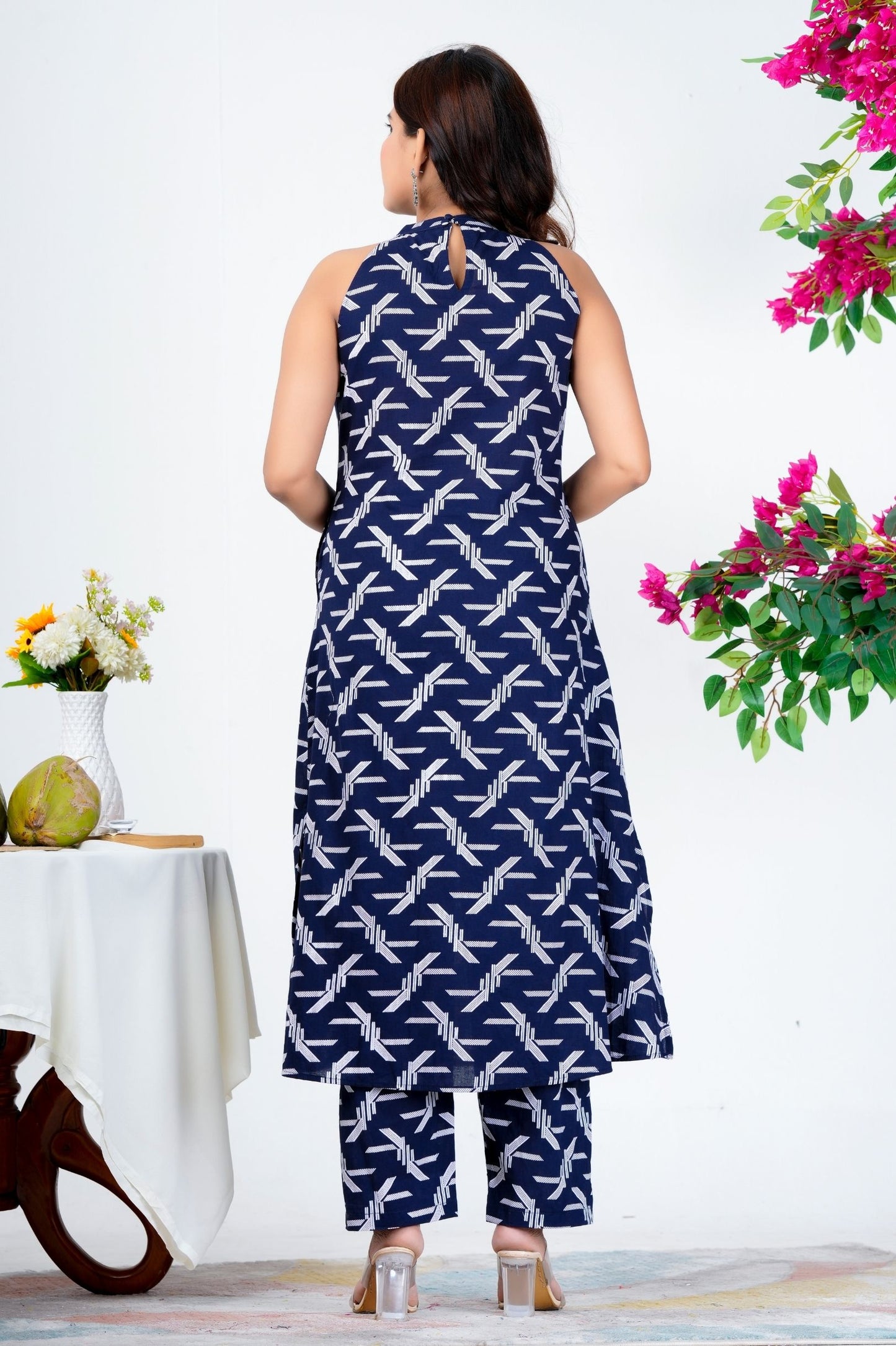 Organic Cotton Long Kurta Co-ord Set