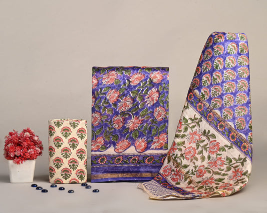 Elegant Chanderi Silk Suit - Perfect For Festive & Wedding Wear