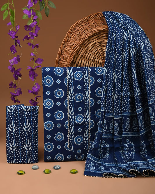 Exclusive Cotton Suit With Gota Patti Work
