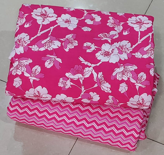 Exclusive Hand Block Print Cotton Top & Bottom Suit Set (PCVTB11)