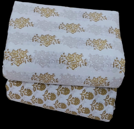 Exclusive Hand Block Print Cotton Top & Bottom Suit Set (PCVTB15)