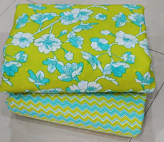 Exclusive Hand Block Print Cotton Top & Bottom Suit Set (PCVTB17)