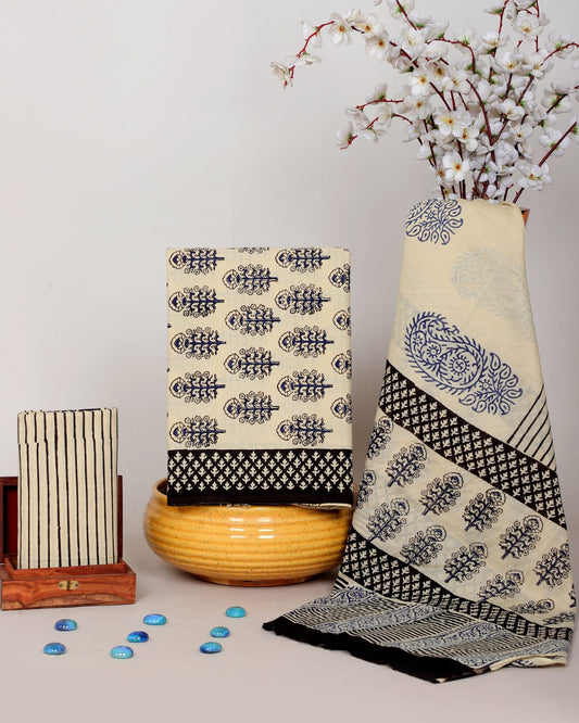 Hand Block Printed Organic Cotton Suit Set