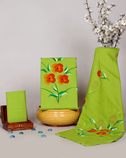 Exclusive Hand Block Printed Cotton Suit Set