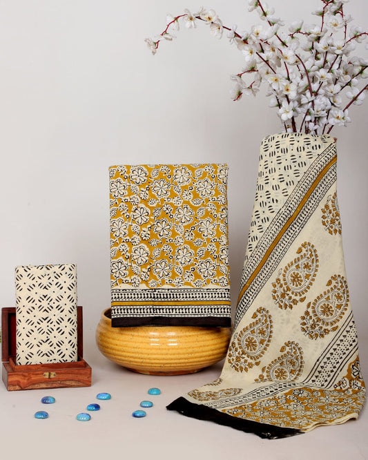 Exclusive Hand Block Printed Soft Cotton Suit Set