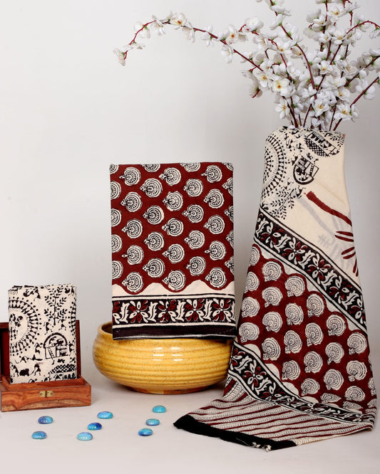 Premium Hand Block Print Cotton Suit Set