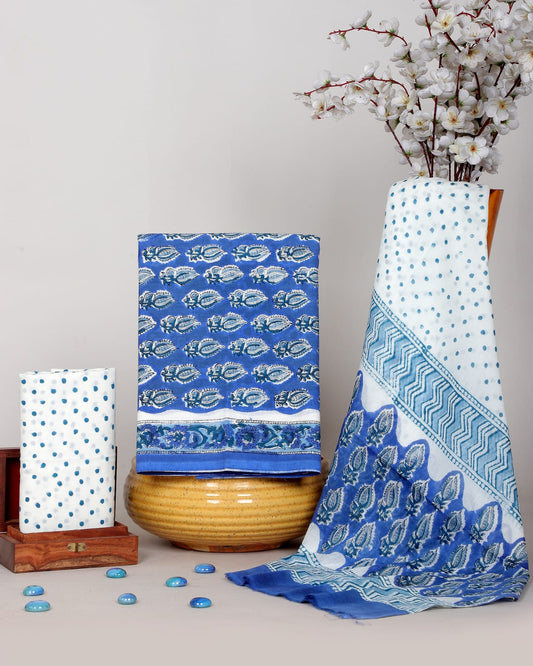 Premium Hand Block Printed Pure Cotton Suit