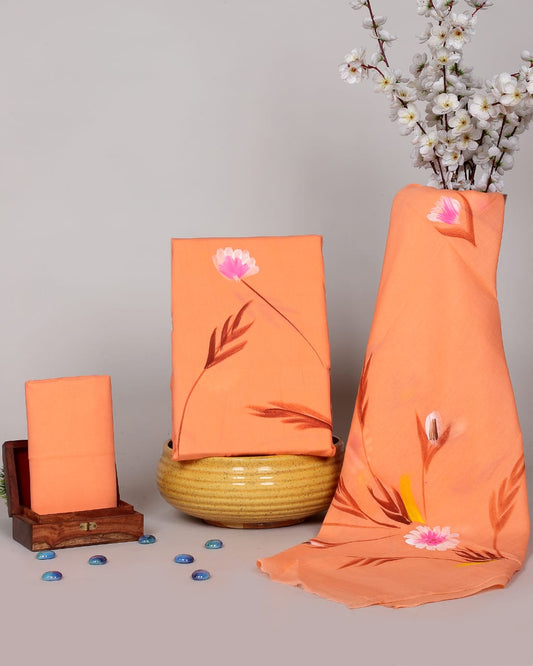 Hand Block Printed Organic Cotton Suit Set