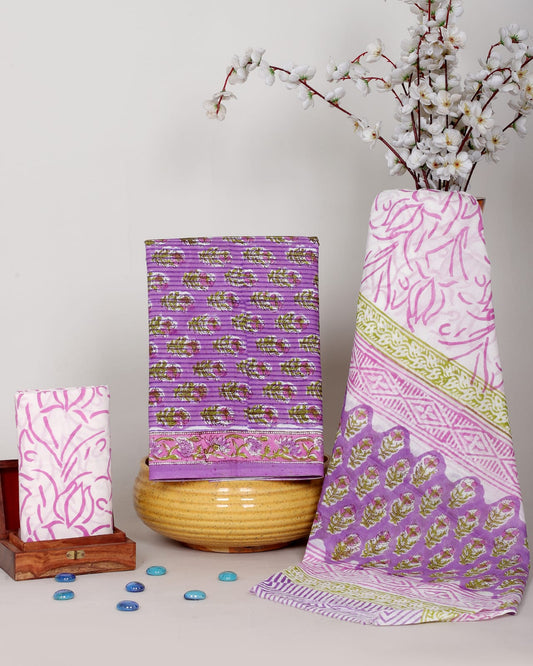 Bagru Hand Block Printed Cotton Suit Set