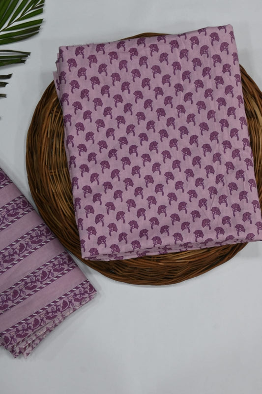 Hand Block Printed Cotton Top & Bottom Set (41)