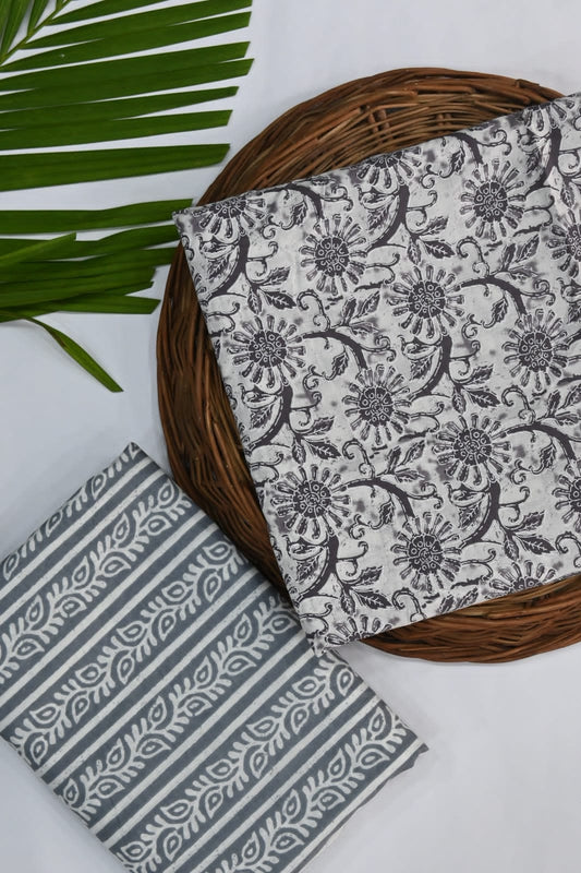 Hand Block Print Cotton Top & Bottom Set (38)