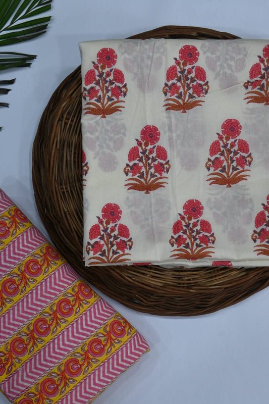 Hand Block Print Organic Cotton Top & Bottom Set (37)