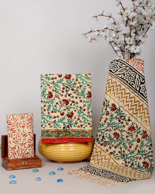 Exclusive Hand Block Print Cotton Suit Set