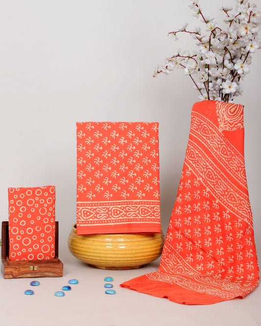 Sanganeri Hand Block Printed Cotton Suit Set