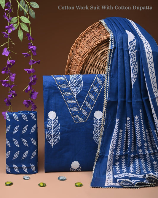 Pure Cotton Suit With Gota Patti Work (12)
