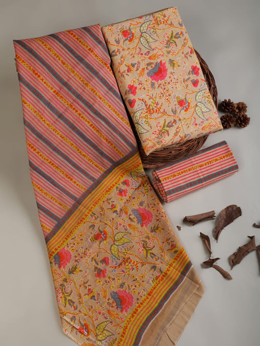Cotton Suit With Pure Mulmul Dupatta