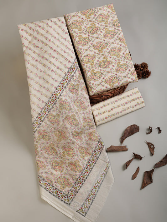 Pure Cotton Suit With Mulmul Dupatta