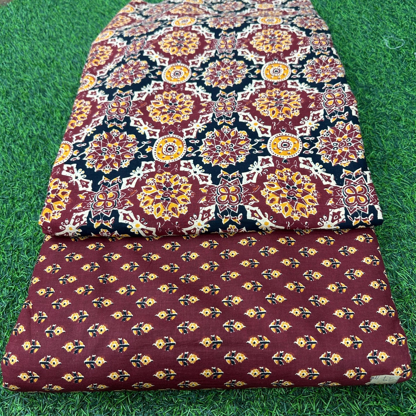 Jaipuri Print Cotton Combo Suit Set (43)