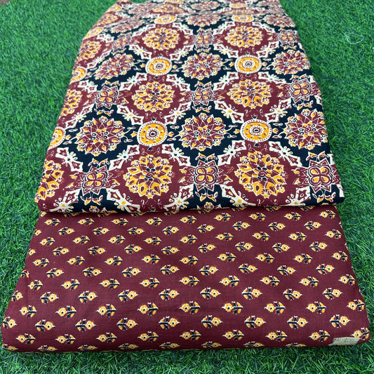 Jaipuri Print Cotton Combo Suit Set (43)