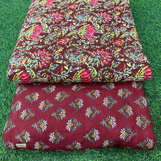 Exclusive Print Cotton Combo Suit Set (35)
