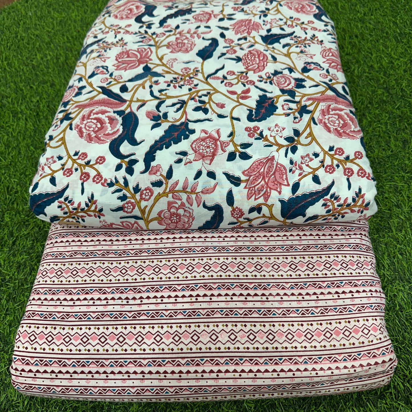 Exclusive Hand Block Print Cotton Top & Bottom Set (5)