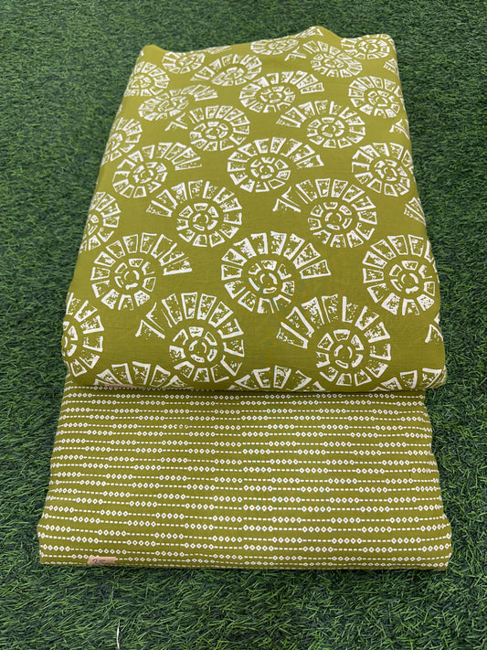 Exclusive Hand Block Printed Cotton Top & Bottom Suit Set (8)