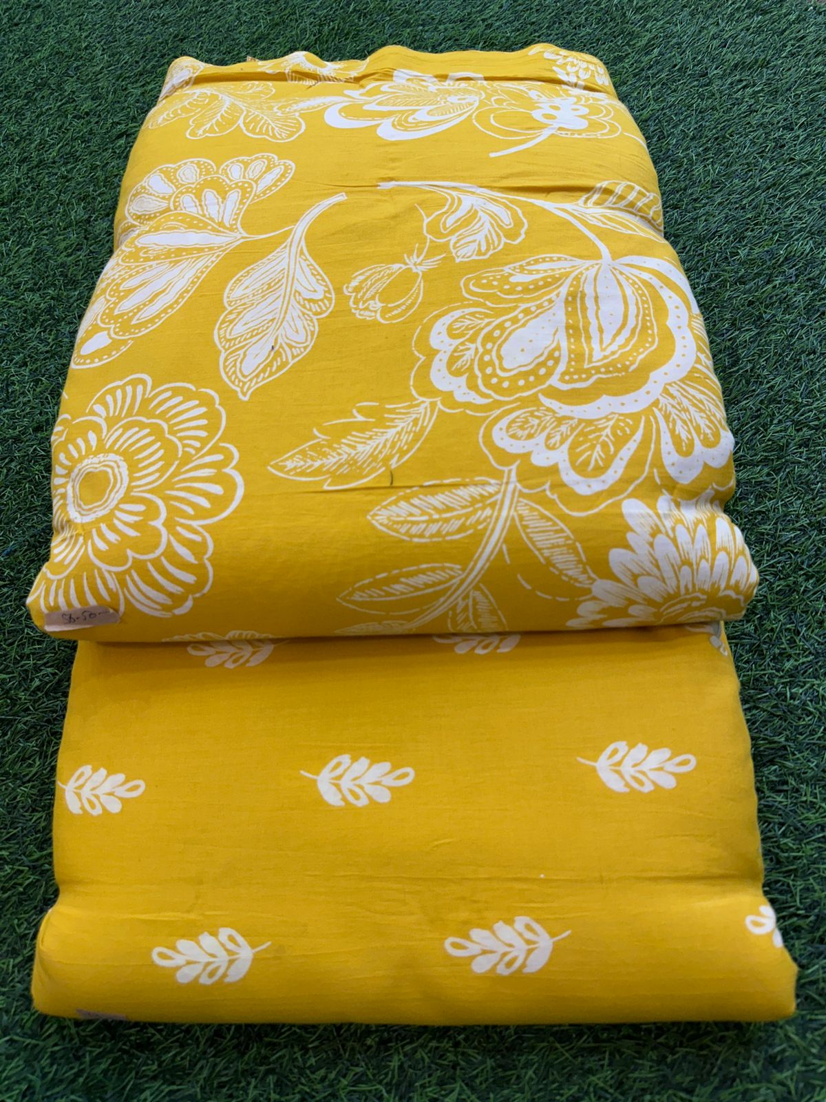 Premium Yellow Cotton Combo Suit Set (1)