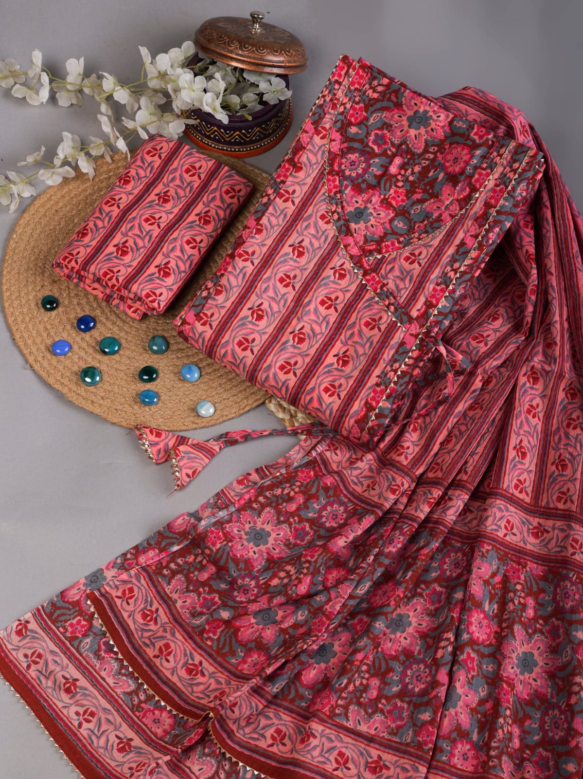 Pure Cotton Suit With Gota Patti Work (4)