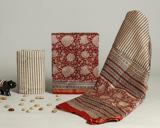Luxurious Chanderi Silk Suit Set - Ethnic Royalty Redefined