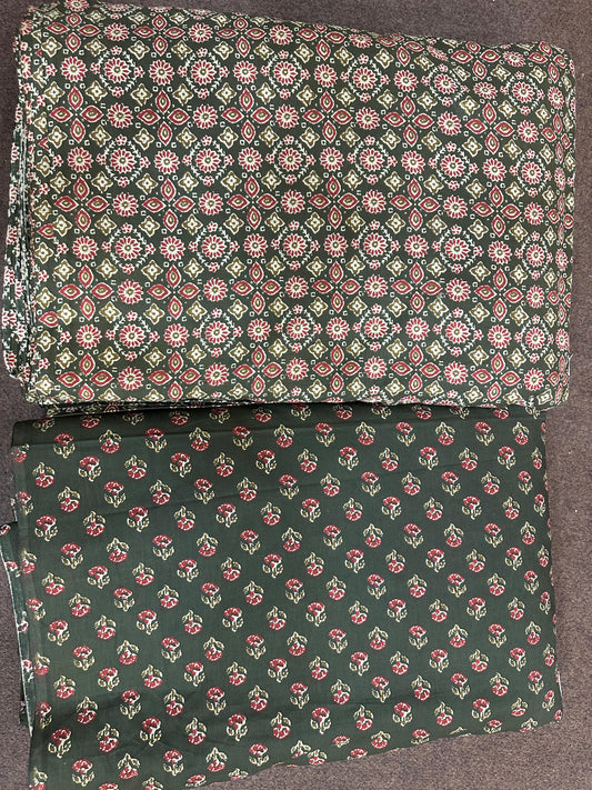 Jaipuri Print Cotton Combo Suit Set (43)