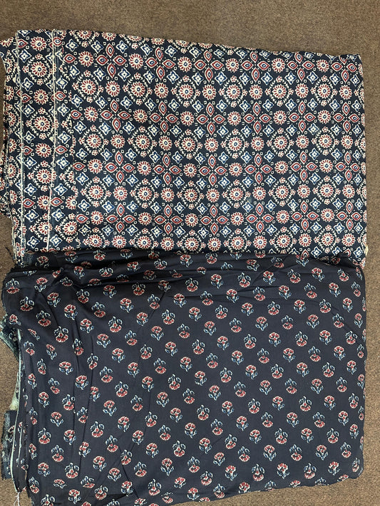 Hand Block Printed Pure Cotton Combo Suit Set (41)