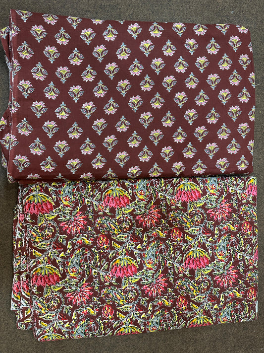 Sanganeri Print Cotton Combo Suit Set (40)