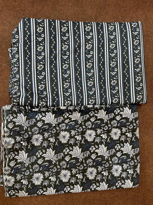 Jaipuri Print Pure Cotton Combo Suit Set (38)