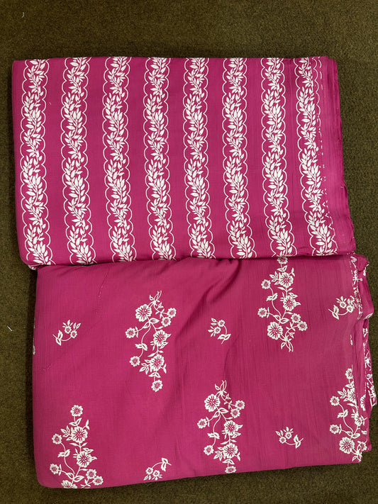 Premium Pink Soft Cotton Combo Suit Set (42)